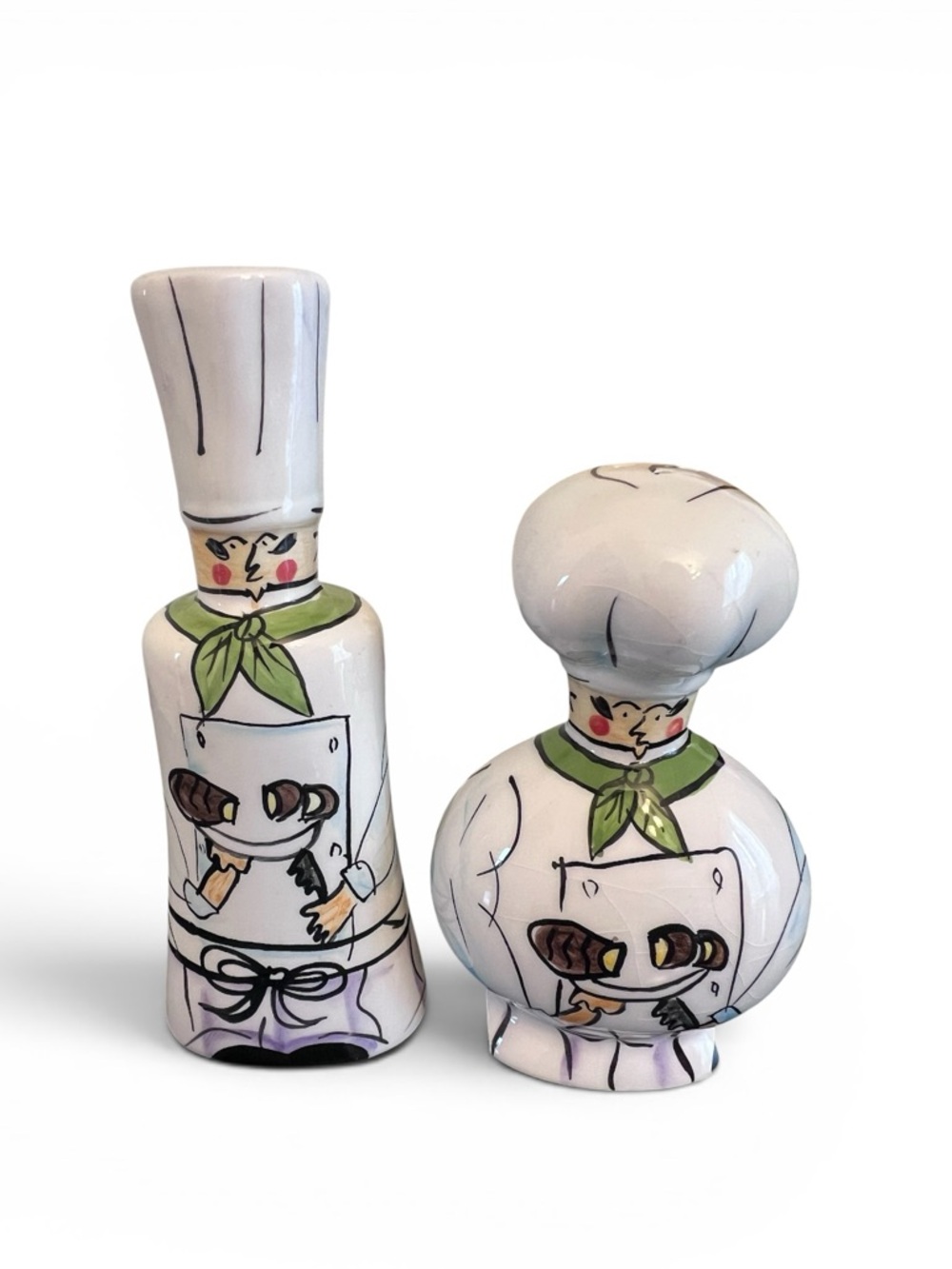 Vintage Dennis East Chef salt and pepper shakers